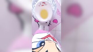 Piss and poop in my cute potty