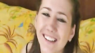 Cute chick and poop scat