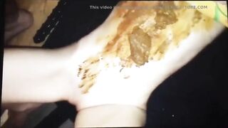 Scat shitting closeup