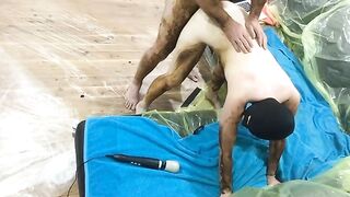 Slut gets scat covered while fucking and cum