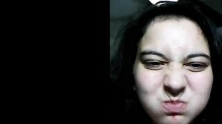 Teen scat girl chewing and swallowing