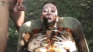 Fat cock and pee for messy slut