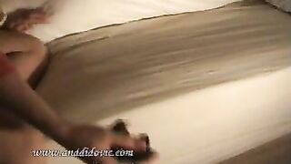 Naked big ass milf shitting on the couch