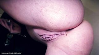 Suppository and shit closeup