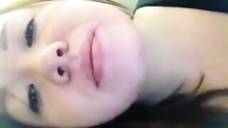 Asian hot babe eating shit