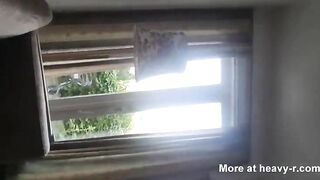 Amateur masturbating in the public with grandma