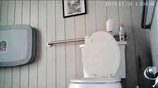 Cute amateur girl and toilet pee