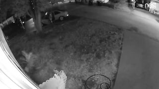 Ass out at peeing party- Door Cam