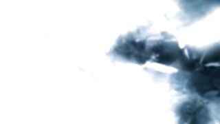 Redhead curvy babe pooping on the masked slave