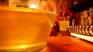 BBW lovely Slut drinks her yellow piss