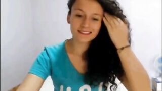 Cute Teen Pees on The Webcam