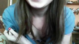 Cute girl showing hairy pussy and shit