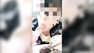 Delicious scat jelly dildo