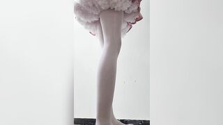 Desperate Cosplay Girl Wets The Floor