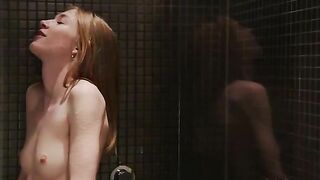 Sweet hairy desperate pee show