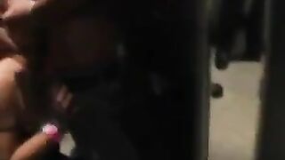 Piss and cum for horny blonde bitch