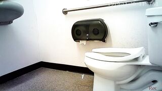 Fat mature latina caught peeing