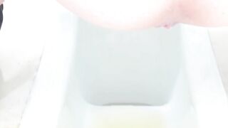 Amateur sweet pee closeup