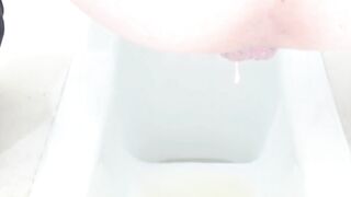 Amateur sweet pee closeup
