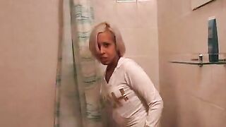 Sweet pee in shower Compilation