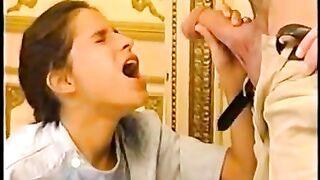 Girl being pissed on by horny lover