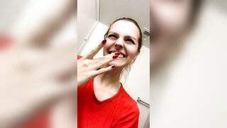 Grabbing it straight out of the toilet