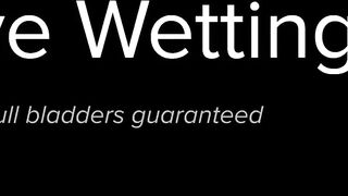 Hot lesbian pissing while playing