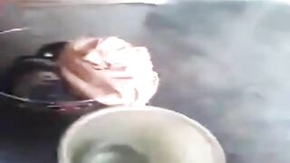Indian Tamil aunty pissing while showing her pussy