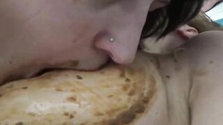 Mature big ass lesbians pooping fun