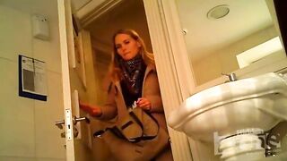 Mom hidden spy cam in ladies toilet