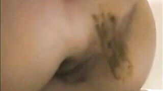 Milf shits from her ass