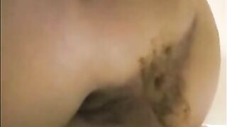 Milf shits from her ass
