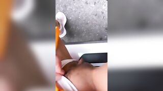 Out of the car pissing