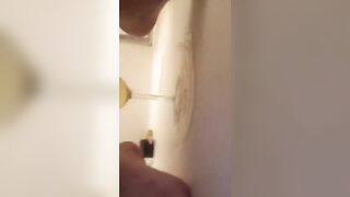 Peeing in a wine glass