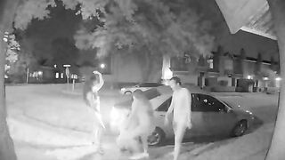 Pee caught on the security cam