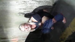 Pissing in the parking garage