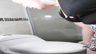 Redhead Asian babe teasing and fingering