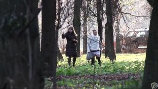 Russion Hookers Peeing In The Forest