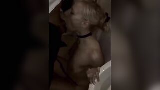 Sexy blonde gets nice piss reward