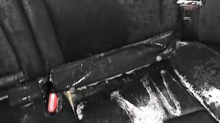 Slut destroys her car with her piss