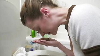 Smelling fresh shit Straight Out Of The Toilet