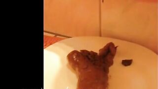 Yummy hot busty girl teasing and pissing cam