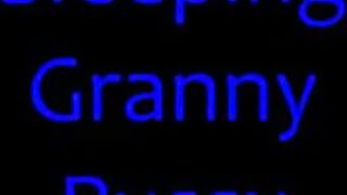 Unaware Drunk Sleeping Granny Pussy Pees