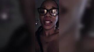 Ebony girlfriend is ready for fresh shit