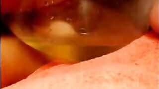 Webcam girl peeing for free