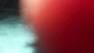 Gorgeous brunette girlfriend eating shit