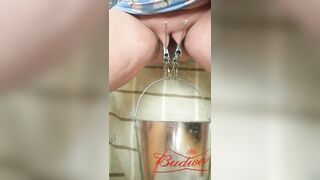 Wife pissing like a fat cow