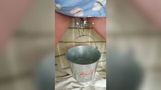 Wife pissing like a fat cow