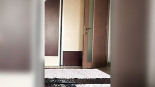 Slutty slim sexy lady dropping sticky shit