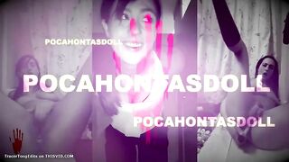 Brunette girlfriend spread legs for shitting